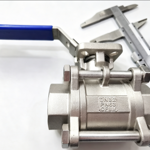 3PC Ball Valve BSP Thread with Mounting Pad